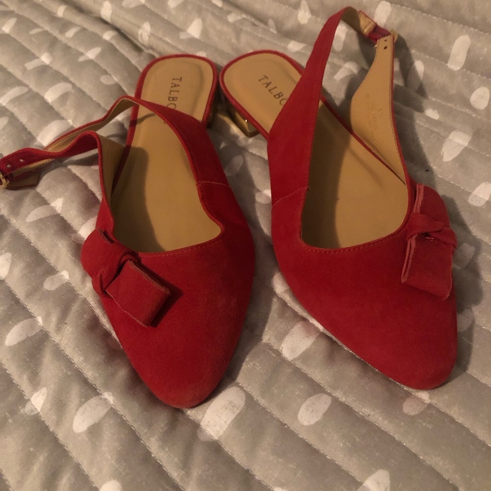Talbots Slingback bow detail shoes
